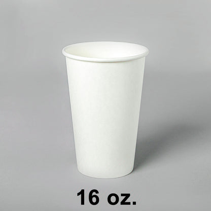白色纸质咖啡杯 16 盎司 - 1000/箱