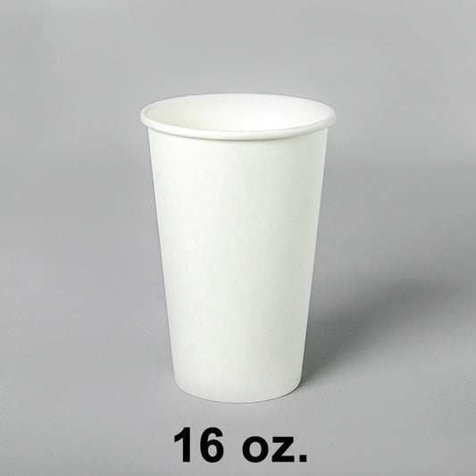 白色纸质咖啡杯 16 盎司 - 1000/箱