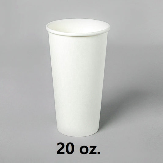 白色纸质咖啡杯 20 盎司 - 500/箱