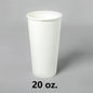 White Paper Coffee Cups 20 oz. - 500/Case