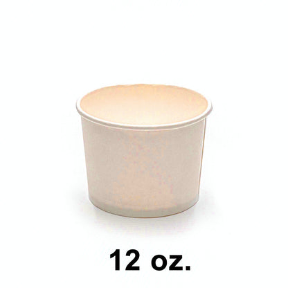 12 OZ PAPER SOUP CONTAINER (2 base+1 lid) 12-SJ