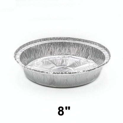 Heavy Duty Round Aluminum Foil Pan 8" (Not Combo) - 500/Case