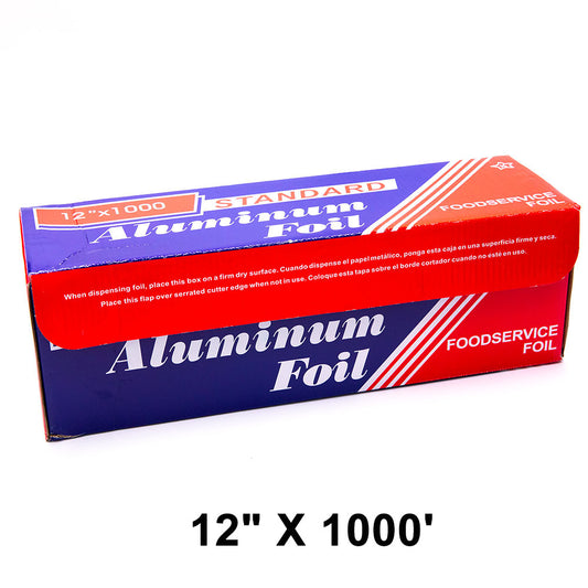 标准铝箔卷，带锯齿切刀，12英寸X1000英尺，2号