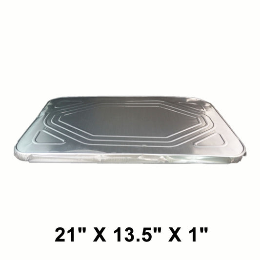 长方形铝制全尺寸盖子 21英寸 X 13.5英寸 X 1英寸 - 50个/箱