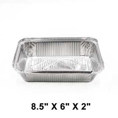 2.25 lb. Oblong Aluminum Foil Pan 8.5" X 6" X 2" (788) (Not Combo) - 500/Case