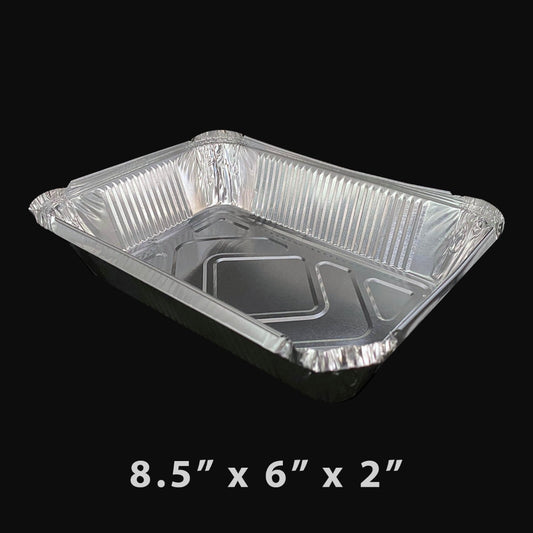 2.25 磅长方形铝箔烤盘 8.5 英寸 X 6 英寸 X 2 英寸 (788) (非组合装) - 500/箱
