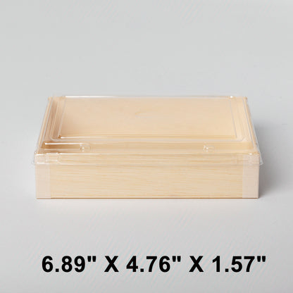 Premium Rectangular Wooden Box Set 6.89 X 4.76 X 1.57 - 600/Case