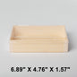 Premium Rectangular Wooden Box Set 6.89 X 4.76 X 1.57 - 600/Case