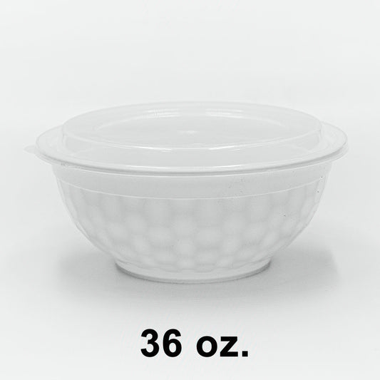 SD 36盎司圆形白色塑料食品容器套装 (036) - 150个/箱