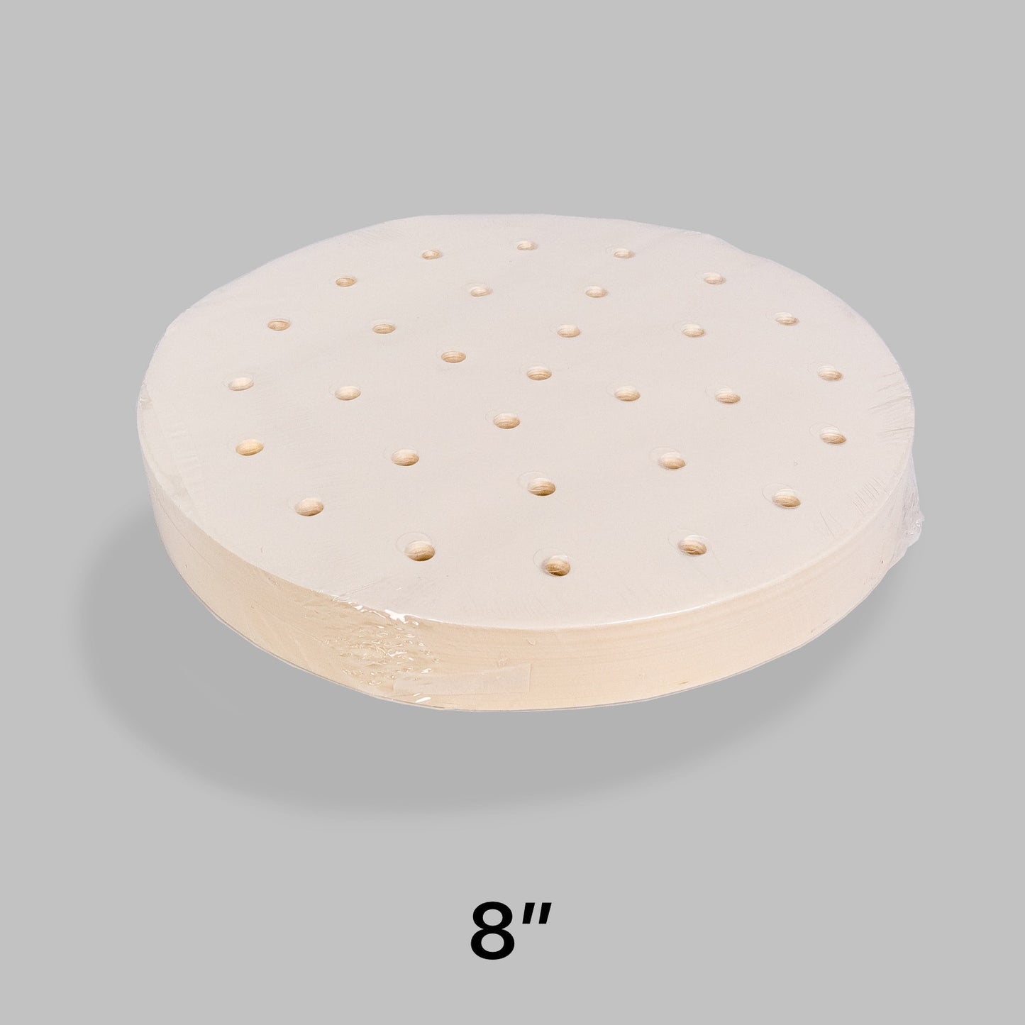 Round White Steamer Paper 8" - 2000/Case