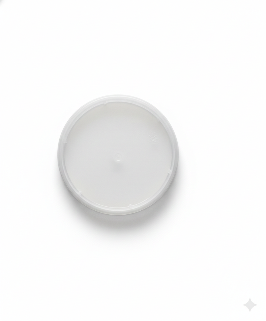 clear lid on a white background