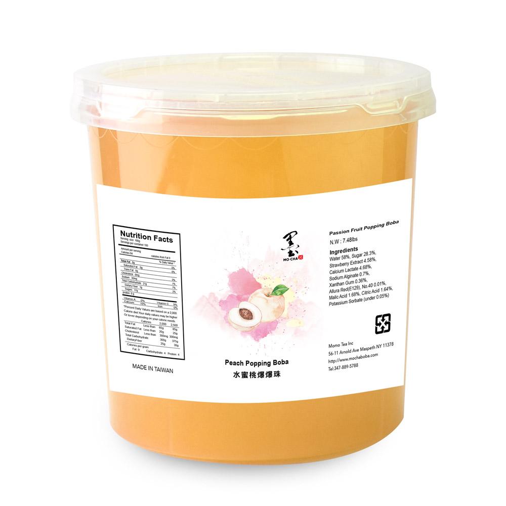 摩卡桃子爆浆波霸 7.48 BLS/瓶 - 4 瓶/箱