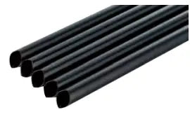 Black individually wrapped large straws