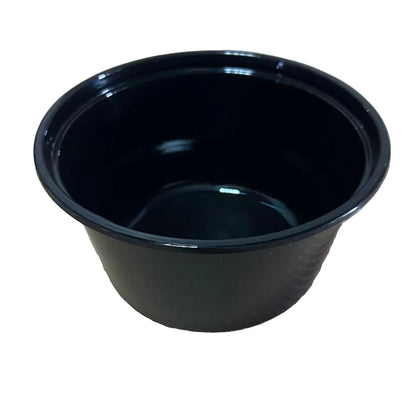 Black plastic noodle container base